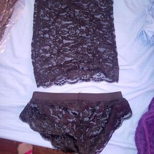 Elegant Lace Women Intimates Set - Black